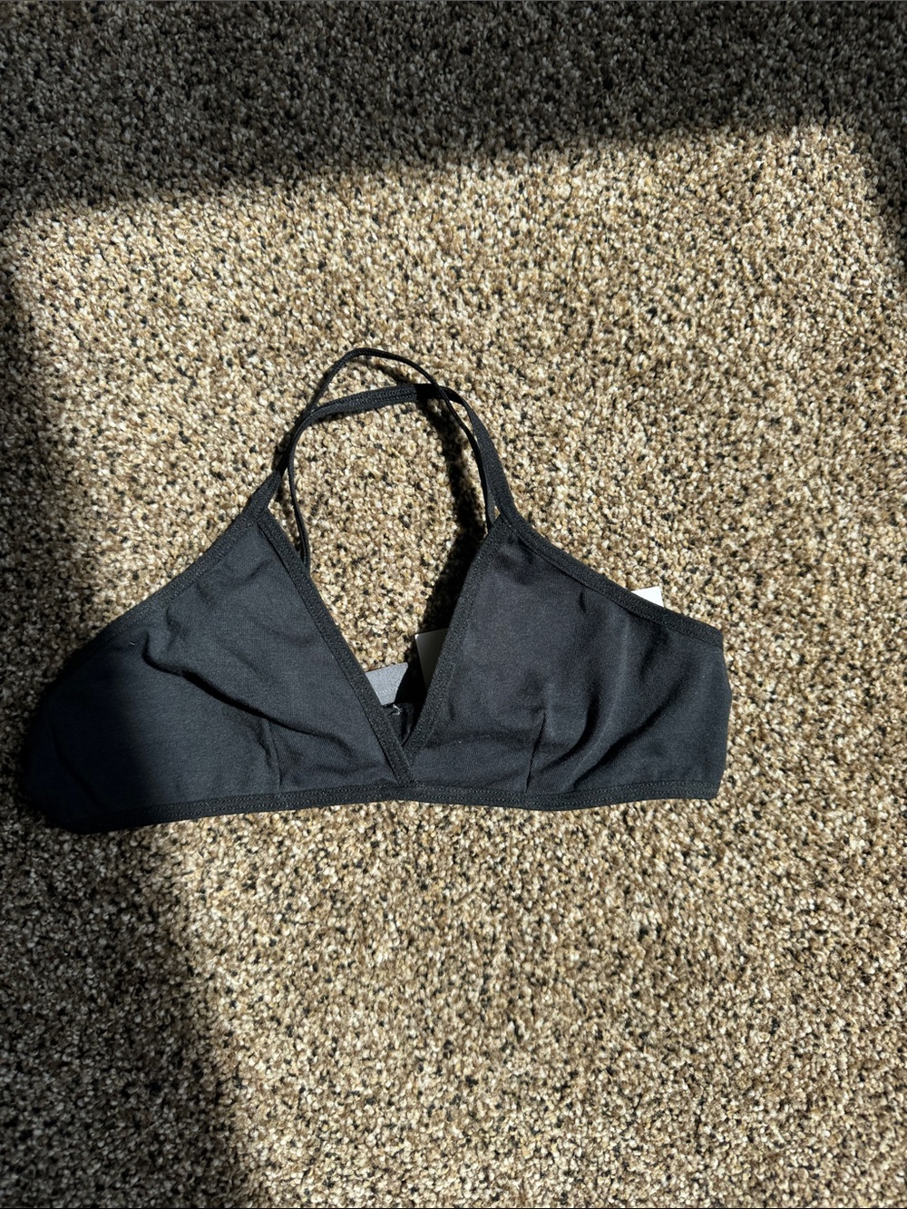 ZARA STEVEN MEISEL Black Women's Triangle Bralette